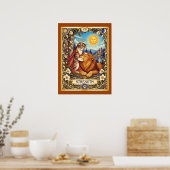 Poster Tarot Cat Force - Courage et Compassion (Cuisine)