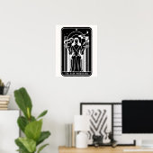 Poster Tarot Haute Prêtesse Femme Mauvaise Mauvaise Mauva (Bureau à domicile)