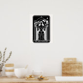 Poster Tarot Haute Prêtesse Femme Mauvaise Mauvaise Mauva (Cuisine)