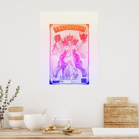 Poster Tarot LA emperatriz (Cuisine)