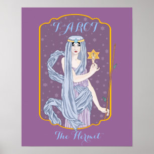 Poster Tarot l'ermite