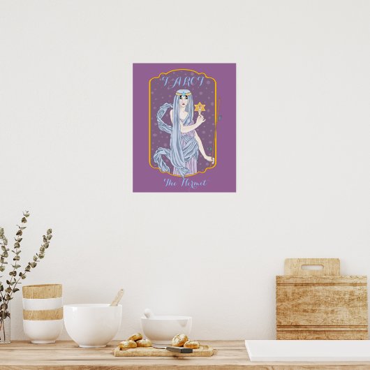 Poster Tarot L'Hermite (Cuisine)