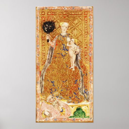 POSTER TAROTES DE RENAISSANCE ANTIQUE 2 / LA PAPIE (Devant)
