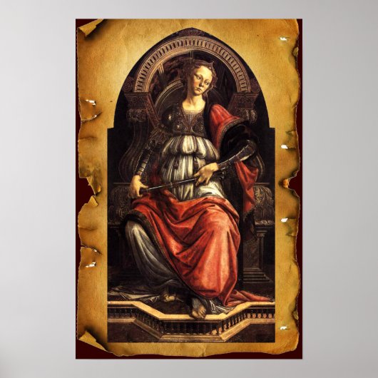 Poster TAROTS DE RENAISSANCE ANTIQUE 11/ Parchemin FORTIT (Devant)