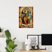 POSTER TAROTS DE RENAISSANCE ANTIQUE 14 / TEMPÉRANCE (Bureau à domicile)