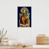 POSTER TAROTS DE RENAISSANCE ANTIQUE 14 / TEMPÉRANCE (Cuisine)