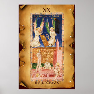 POSTER TAROTS DE RENAISSANCE ANTIQUE 20 / LE JUGEMENT