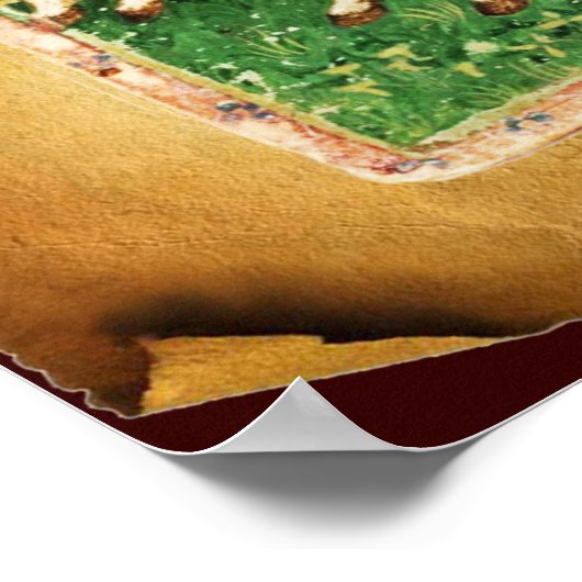 POSTER TAROTS DE RENAISSANCE ANTIQUE 7 / LE CHARIOT (Coin)