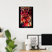 Poster TAROTS DES OMBRES PERDUES Le Diable (Bureau à domicile)