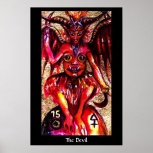 Poster TAROTS DES OMBRES PERDUES Le Diable