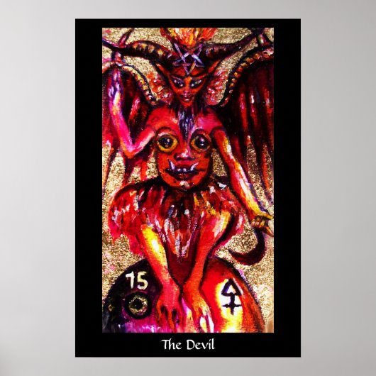 Poster TAROTS DES OMBRES PERDUES Le Diable (Devant)