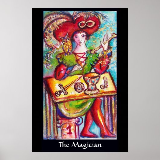 POSTER TAROTS DES OMBRES PERDUES /LE MAGICIEN (Devant)