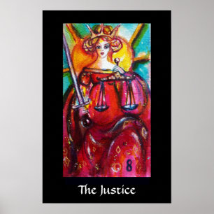 POSTER TAROTS OF THE LOST SHADOWS /THE JUSTICE