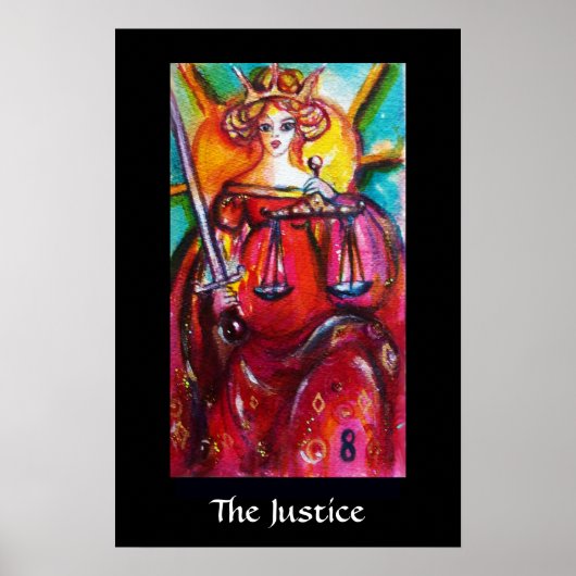 POSTER TAROTS OF THE LOST SHADOWS /THE JUSTICE (Devant)