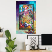 POSTER TAROTS OF THE LOST SHADOWS /THE MOON LADY (Bureau à domicile)