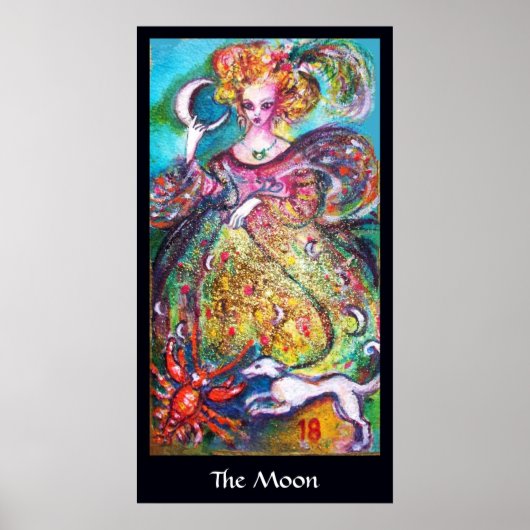 POSTER TAROTS OF THE LOST SHADOWS /THE MOON LADY (Devant)