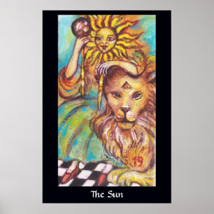 POSTER TAROTS OF THE LOST SHADOWS /THE SUN