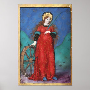 POSTER TAROTS RENAISSANCE ANTIQUE / LA ROUE DE LA FORTUNE