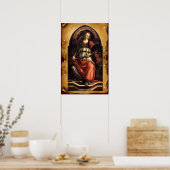 Poster TAROTS RENAISSANCE ANTIQUES 11/ FORCE Parchemin (Cuisine)