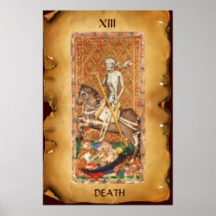 POSTER TAROTS RENAISSANCE ANTIQUES 13 / LA MORT