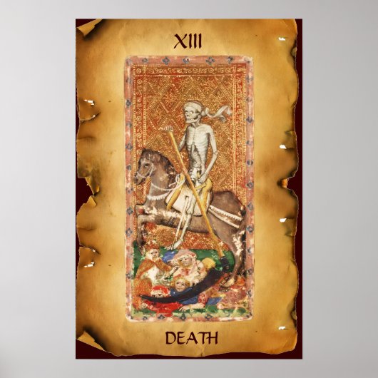 POSTER TAROTS RENAISSANCE ANTIQUES 13 / LA MORT (Devant)