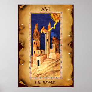 POSTER TAROTS RENAISSANCE ANTIQUES  16 / LA TOUR