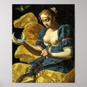 POSTER TAROTS RENAISSANCE ANTIQUES 18 / LA LUNE