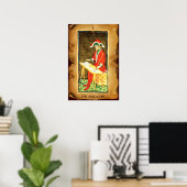 POSTER TAROTS RENAISSANCE ANTIQUES 1 / LE MAGICIEN (Bureau à domicile)