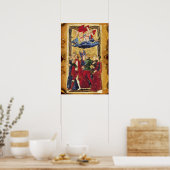 POSTER TAROTS RENAISSANCE ANTIQUES 6 / LES AMOUREUX (Cuisine)