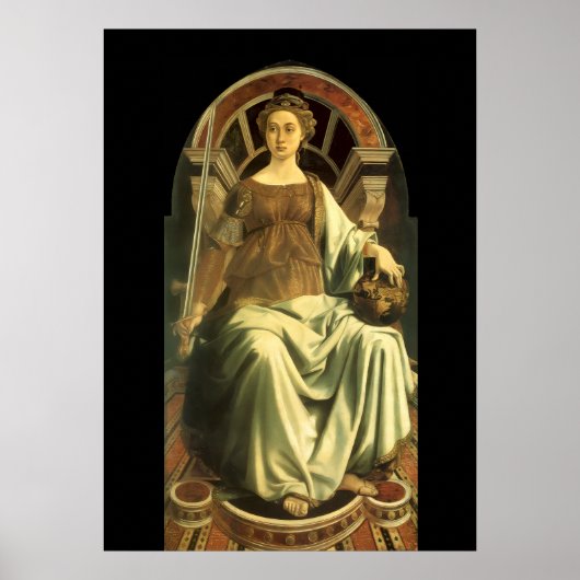 POSTER TAROTS RENAISSANCE ANTIQUES 8 / JUSTICE (Devant)