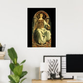 POSTER TAROTS RENAISSANCE ANTIQUES 8 / JUSTICE (Bureau à domicile)
