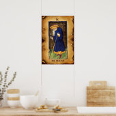 POSTER TAROTS RENAISSANCE ANTIQUES 9 / L'ERMITE (Cuisine)
