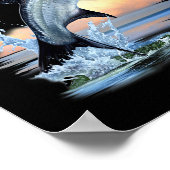 Poster Tarpon Poisson Eau Douce Faune Chasse Pêche A (Coin)