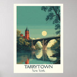 Poster Tarrytown New York Vintage Bridge