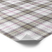 Poster Tartan gris mode (Coin)