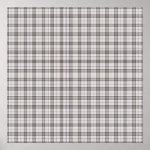 Poster Tartan gris mode