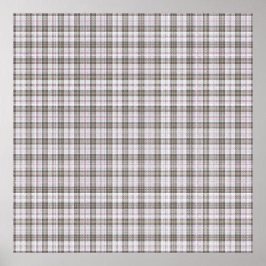 Poster Tartan gris mode (Devant)