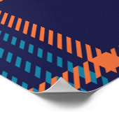 Poster Tartan plaid, texture marine colorée. (Coin)
