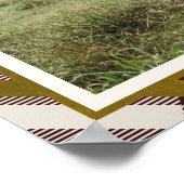 Poster Tartan rouge beige et foncé 3 Collage photo Noël (Coin)