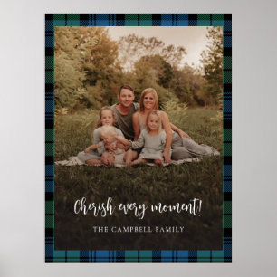 Poster Tartan rustique Campbell de Campbell personnalisé