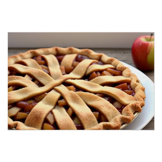 Poster Tarte aux pommes (Devant)