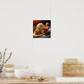 Poster Tarte aux pommes - Yummy Kitchen Wall Art (Cuisine)