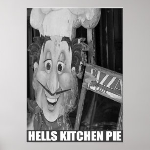 Poster "Tarte de la cuisine de l'enfer" par le studio