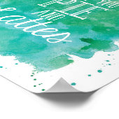 Poster Tartes et tartes - Turquoise/vert (Coin)