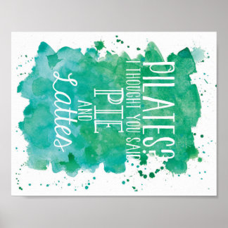 Poster Tartes et tartes - Turquoise/vert