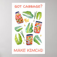 T'as du chou ? Rendre Kimchi amusant Aquarelle épi