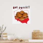 Poster t'as paczki ? Carte polonaise (Cuisine)