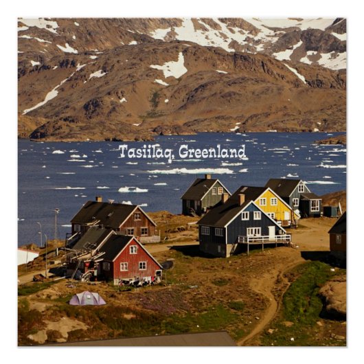Poster Tasiilaq, Groenland (Devant)