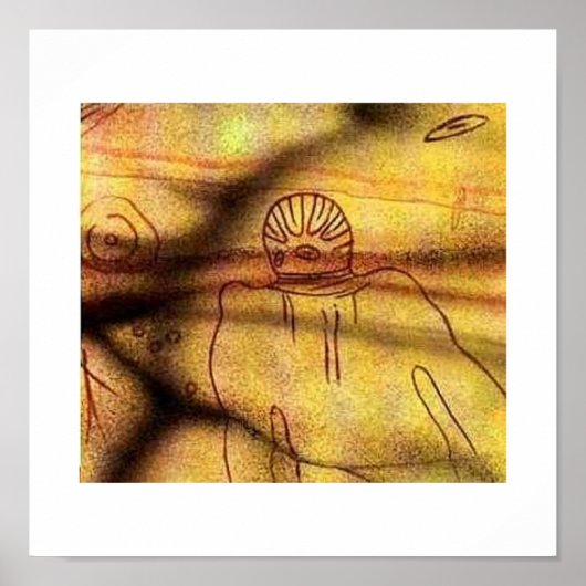 Poster tasilli, nord-afrique grotte dessin c.6000 bc (Devant)