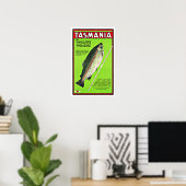 Poster Tasmanie Australie Anglers Paradise Pêche (Bureau à domicile)
